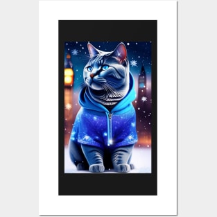 British Shorthair Cat In London Posters and Art